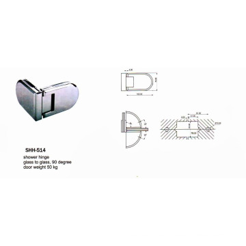 Shh-514 Stainless Steel Furniture Hardware Shower Hinge